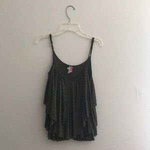 Free People Olive Green Tank